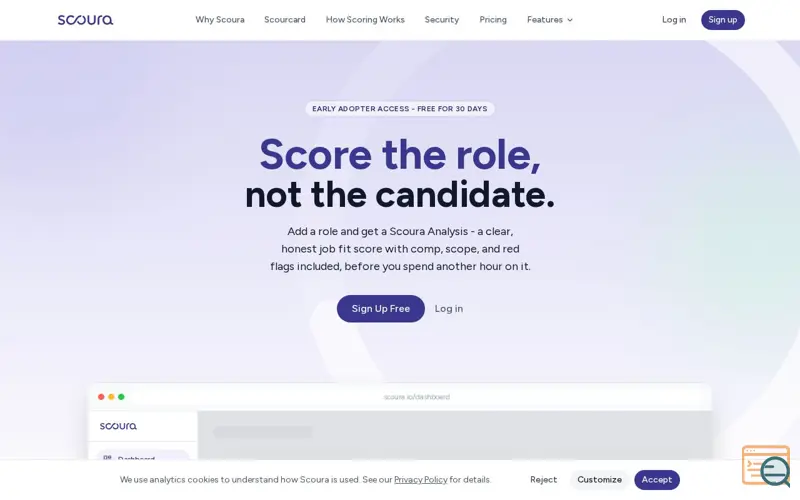 Screenshot of Scoura