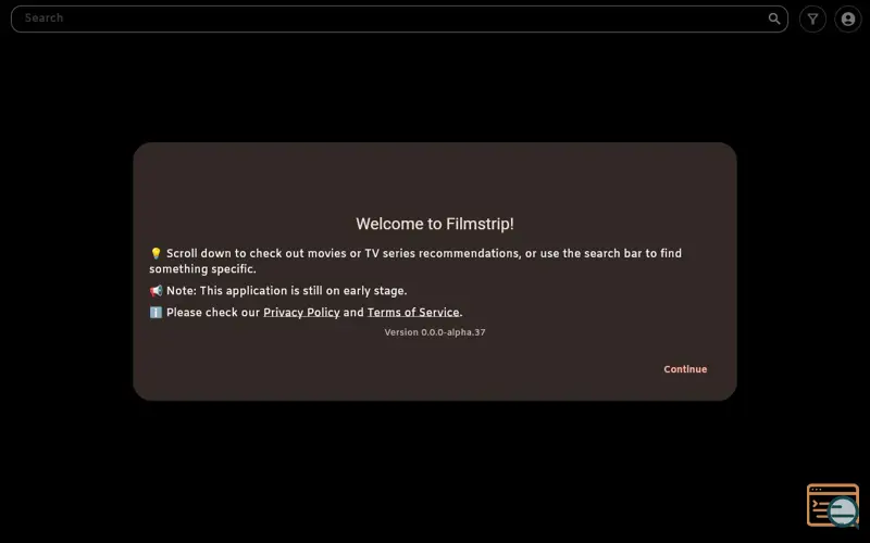 Screenshot of Filmstrip (alpha)