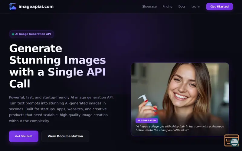 Screenshot of Image generation API using AI