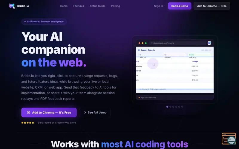 Screenshot of Bridle 