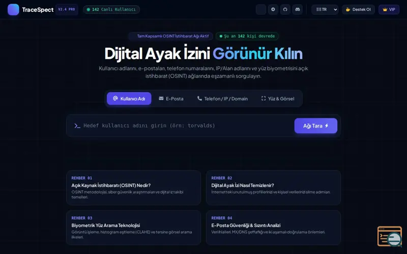Screenshot of TraceSpect