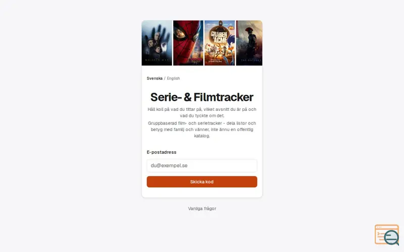 Screenshot of Serie- & Filmtracker