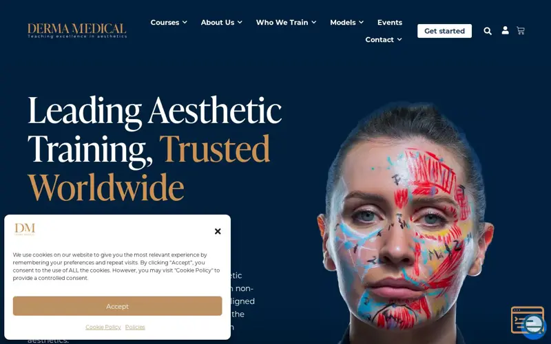 Screenshot of Derma Medical Australia, a launch using Zip
