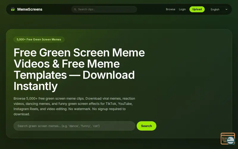 Screenshot of MemeScreens