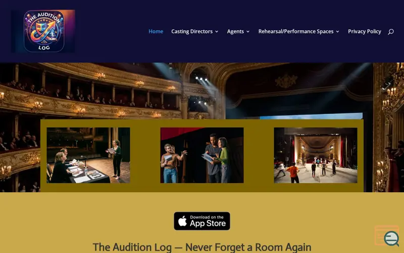 Screenshot of The Audition Log