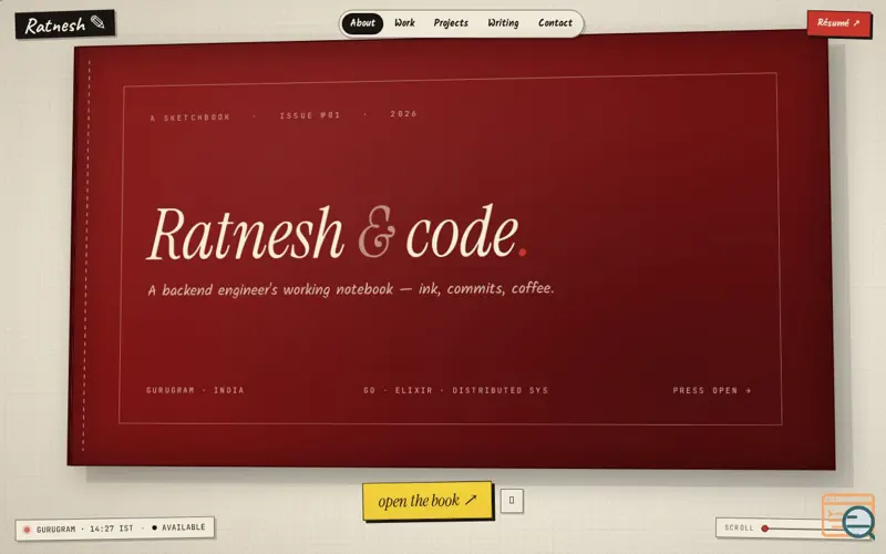 Screenshot of Beyond Portfolio
