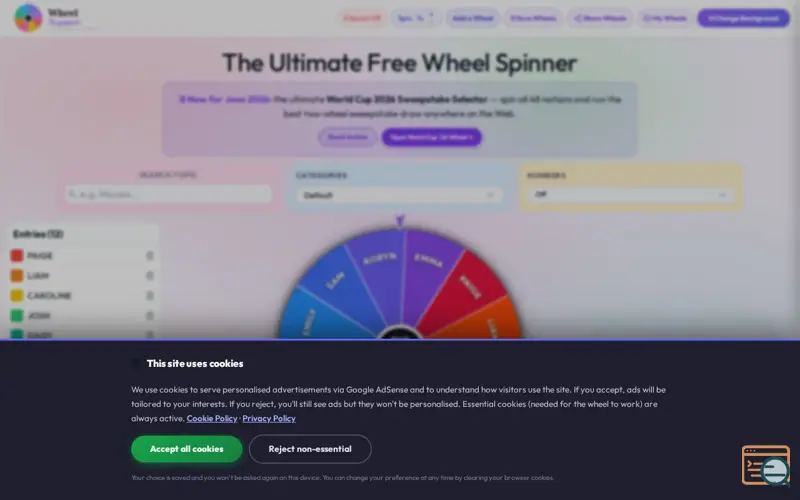 Screenshot of Wheelnamer
