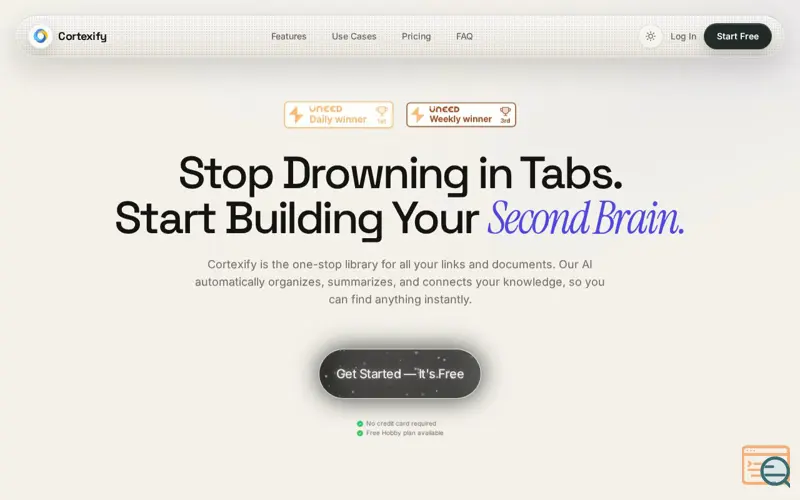 Screenshot of Cortexify