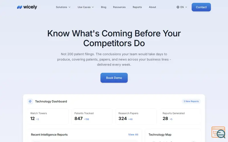 Screenshot of Wicely