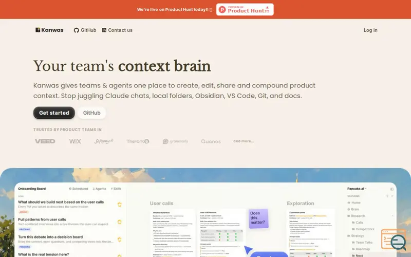 Screenshot of Kanwas
