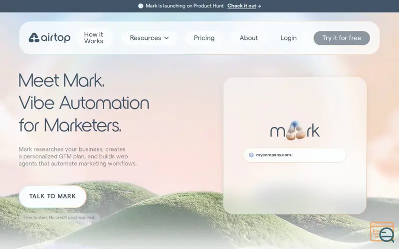 Screenshot of Mark by Airtop