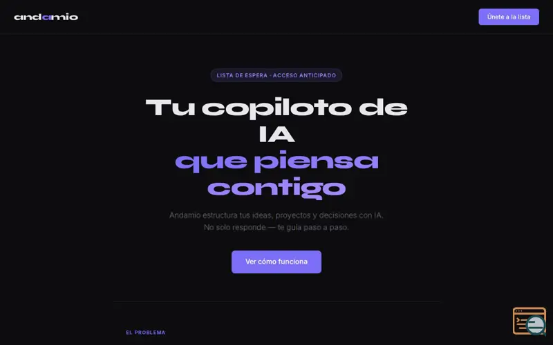 Screenshot of Andamio — Copilot IA