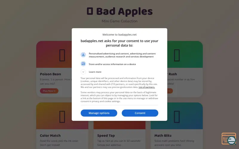 Screenshot of Bad Apples