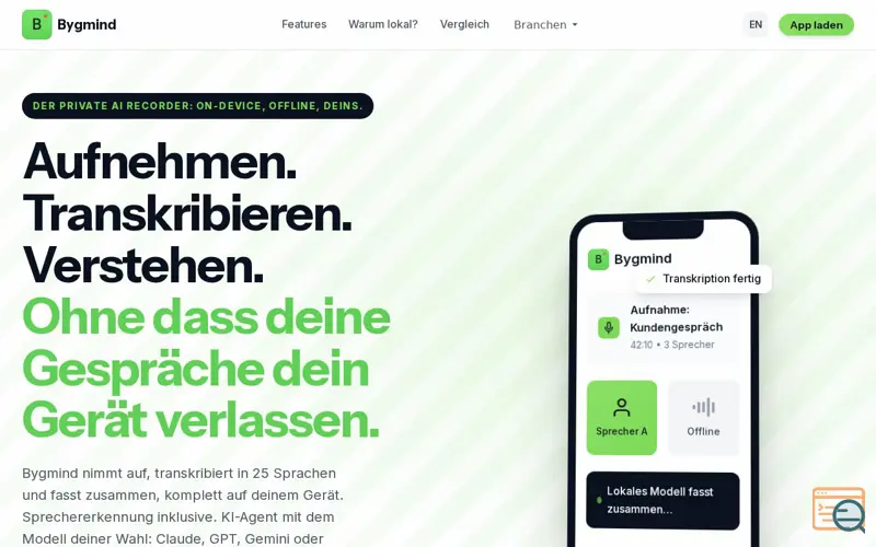 Screenshot of Bygmind