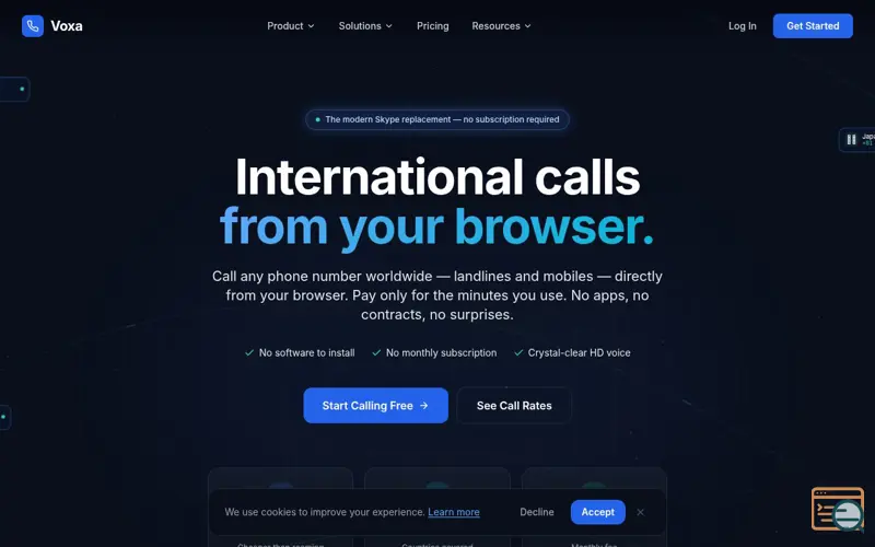 Screenshot of Voxa 