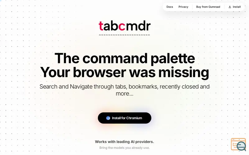 Screenshot of TabCmdr
