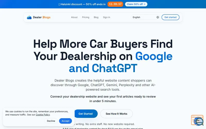 Screenshot of Dealer Blogs