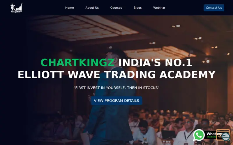 Screenshot of Online Stock Market Institute in India