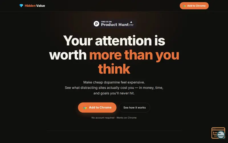 Screenshot of Hidden Value - Cheap Dopamine Costs You