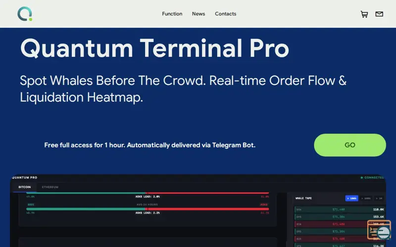 Screenshot of Quantum Terminal Pro