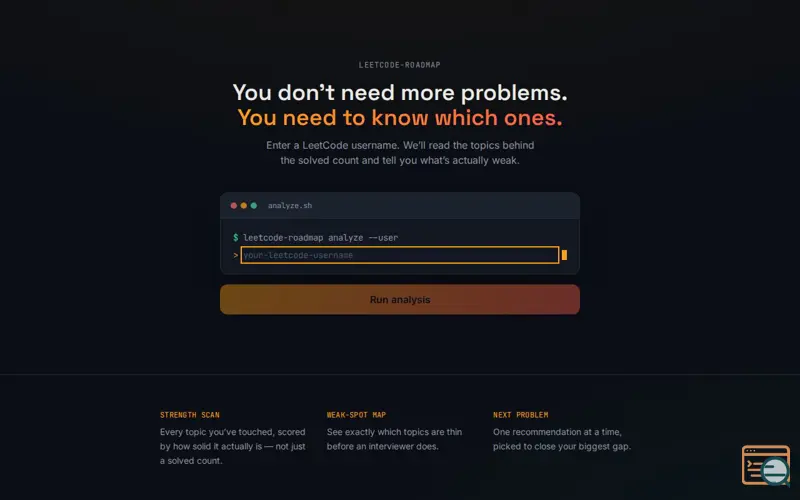 Screenshot of LeetCode Coach