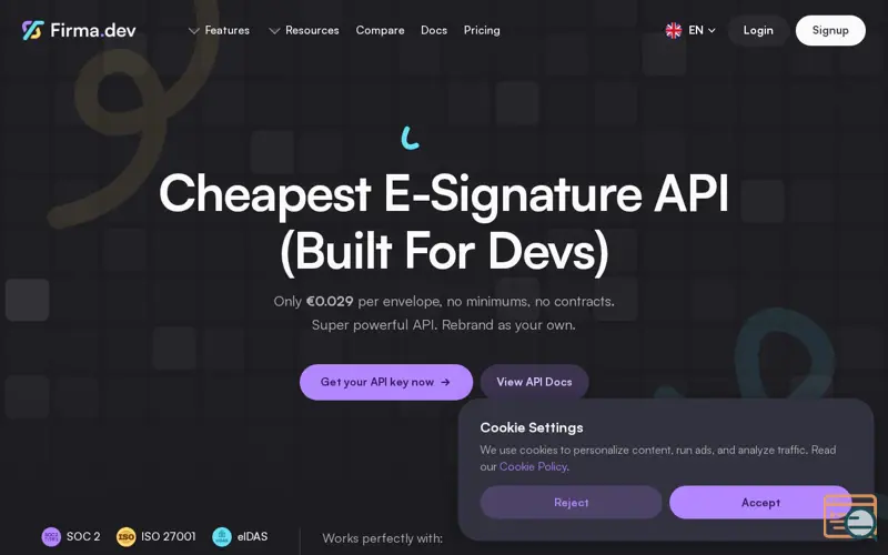 Screenshot of Firma.dev