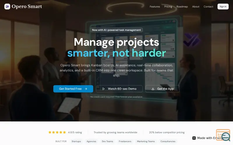 Screenshot of Opero Smart