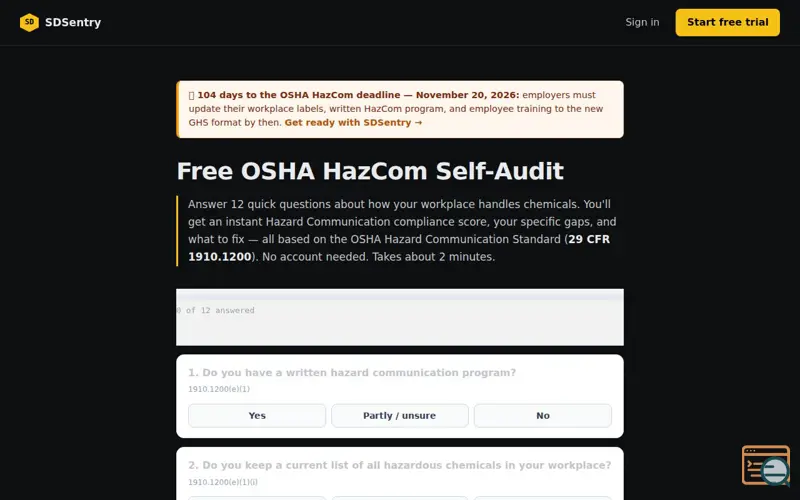 Screenshot of Sdsentry