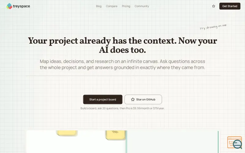 Screenshot of Treyspace