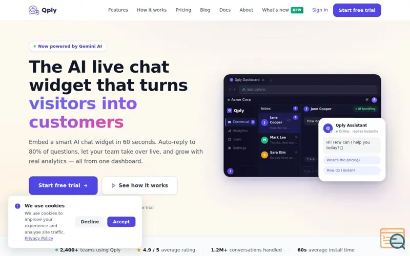 Screenshot of Qply
