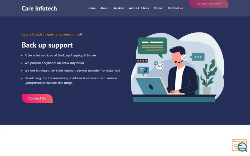 Screenshot of Care Infotech
