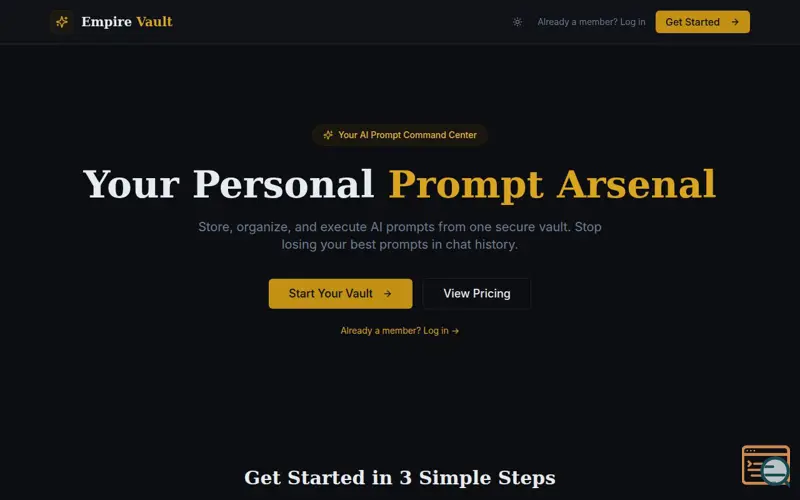 Screenshot of Empire Vault