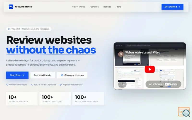 Screenshot of WebAnnotates