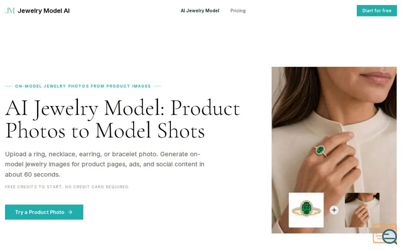 Screenshot of AI Jewelry Model