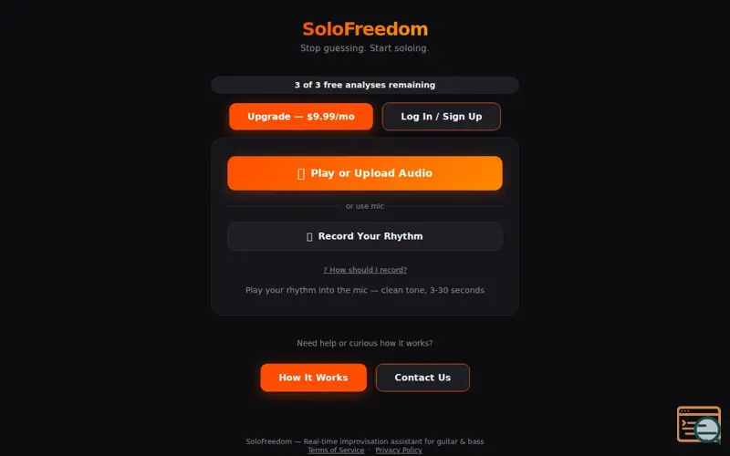 Screenshot of SoloFreedom