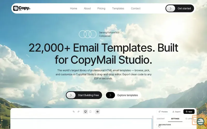 Screenshot of CopyMail