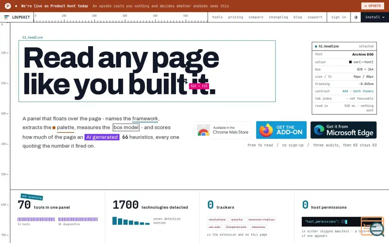 Screenshot of LoupeKit