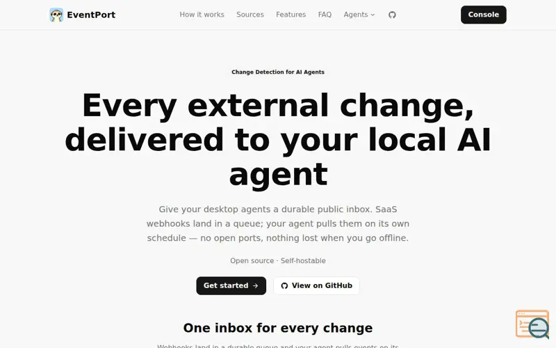 Screenshot of EventPort