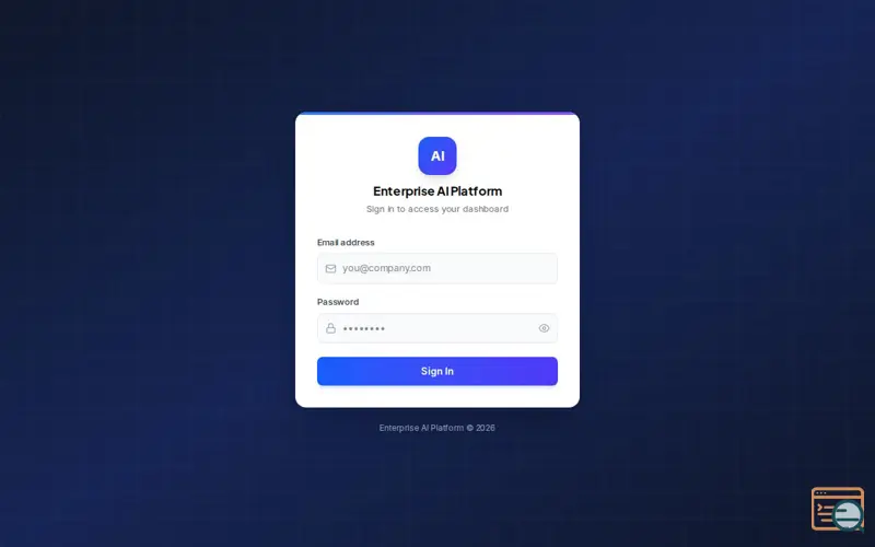Screenshot of Enterprise AI Platform