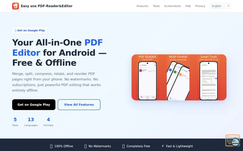 Screenshot of Easy use PDF-Reader&Editor