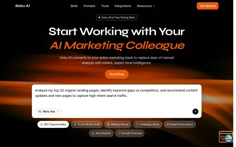 Screenshot of Soku AI