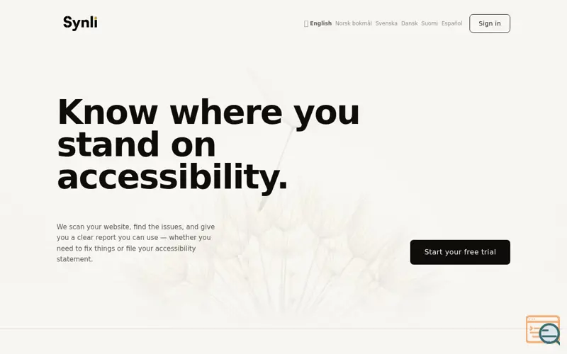 Screenshot of Synli.ai