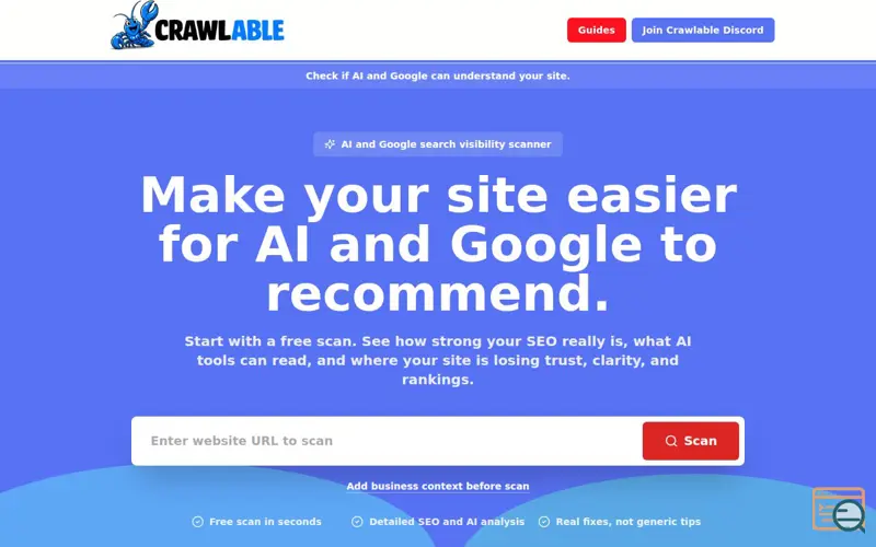 Screenshot of Crawlable