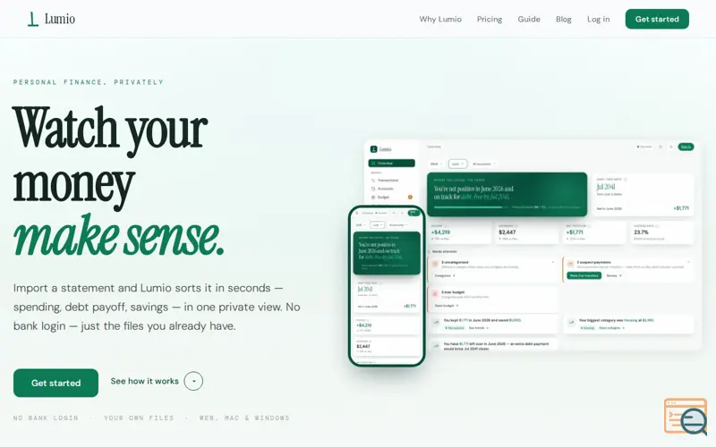 Screenshot of Lumio