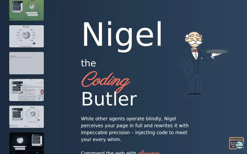 Screenshot of Nigel - The Coding Butler
