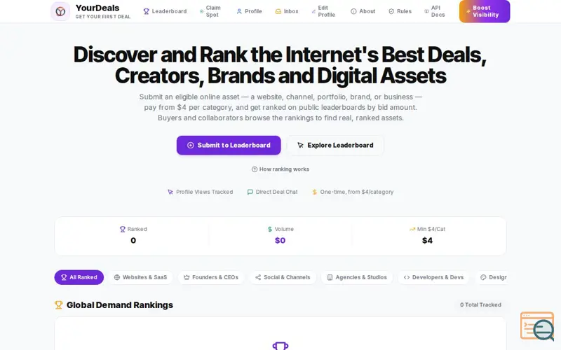Screenshot of YourDeals