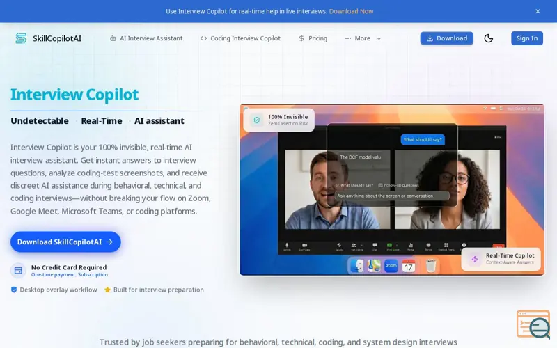 Screenshot of SkillCopilotAI