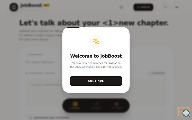 Screenshot of JobBoost AI, a launch using Google AI Studio