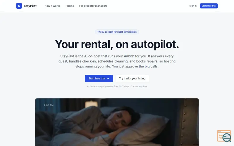 Screenshot of StayPilot