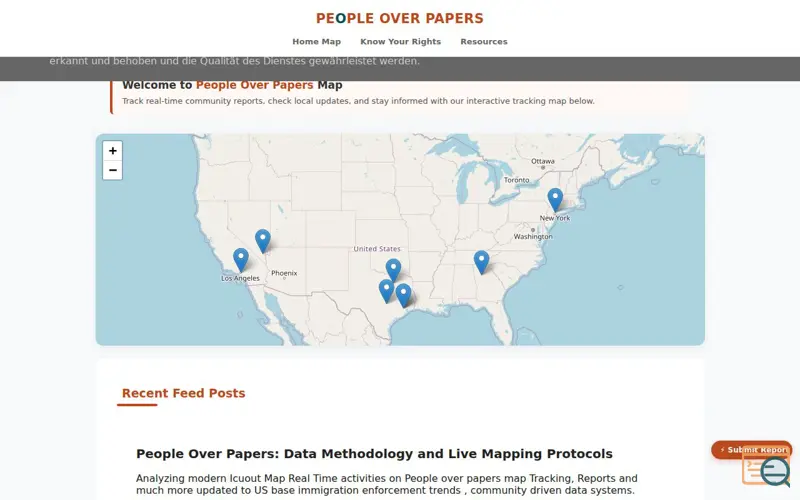 Screenshot of People over Papers